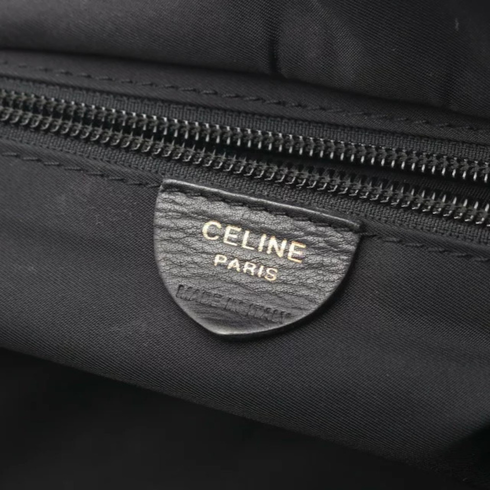 Celine Black Circle Leather Handbag - Picture 4 of 9
